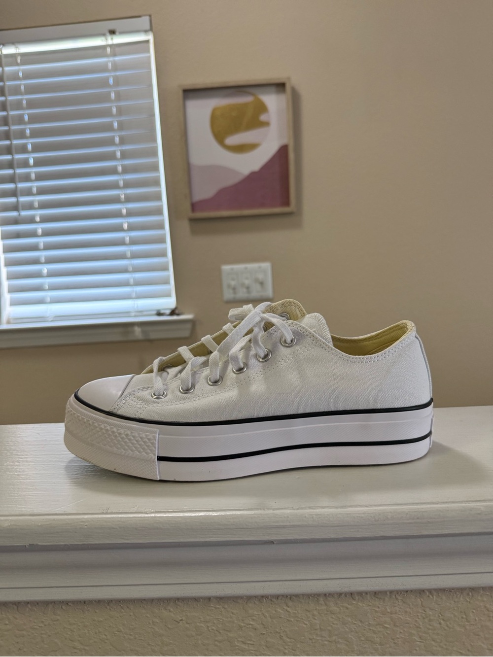 Ladies Converse Chuck Taylor’s All Star Platform Canvas Sneaker